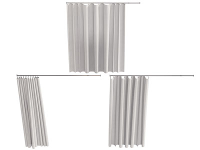 现代窗帘 布帘3d模型 现代窗帘 布帘