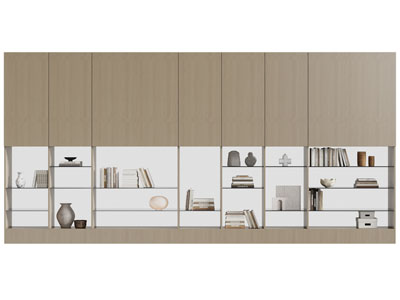 现代实木书柜 书架