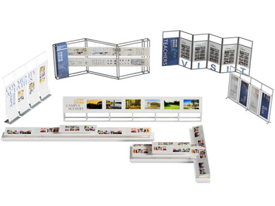 现代海报 广告牌 展示台 展览墙3d模型 现代海报 广告牌 展示台 展览墙