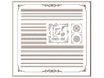 欧式石膏线条 角线 雕花