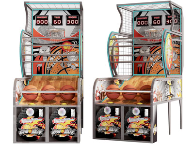 现代室内篮球架玩具 游乐设备3d模型 现代室内篮球架玩具 游乐设备