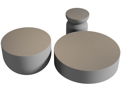 新中式圆形茶几边几3d模型 新中式圆形茶几边几