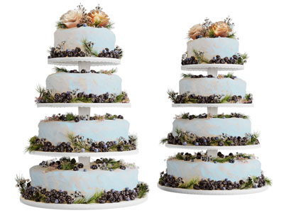 现代多层奶油蛋糕 婚庆蛋糕