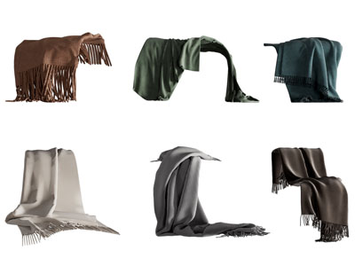 现代布艺盖毯 毛毯 毯子