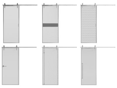 现代玻璃推拉门
