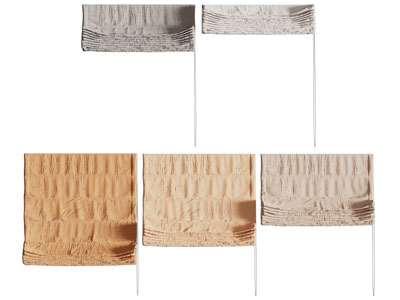 现代布艺卷帘 拉帘 罗马帘3d模型 现代布艺卷帘 拉帘 罗马帘