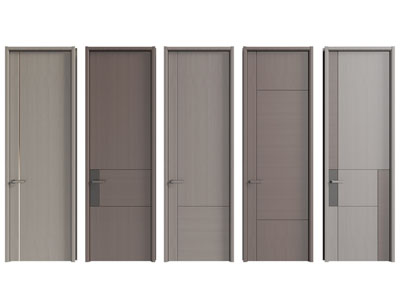 现代木门 单扇平开门