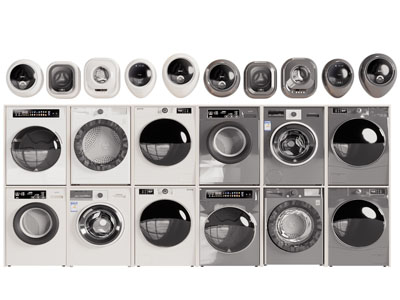 现代滚筒 迷你洗衣机3d模型 现代滚筒 迷你洗衣机