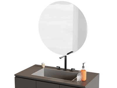 现代洗手台 镜子