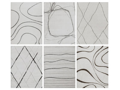 现代长方形地毯3d模型 现代长方形地毯