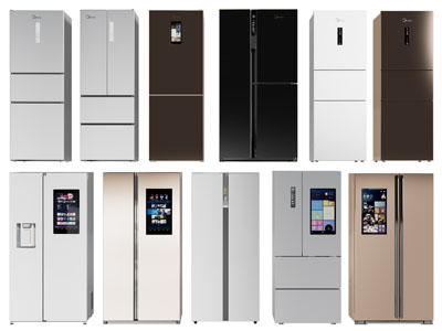 现代电冰箱3d模型 现代电冰箱
