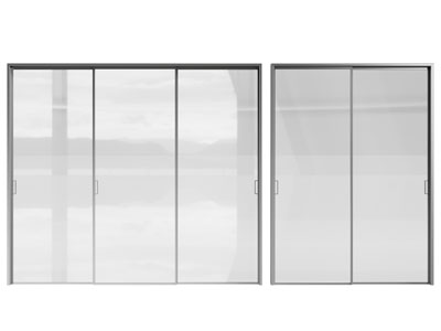 现代玻璃推拉门