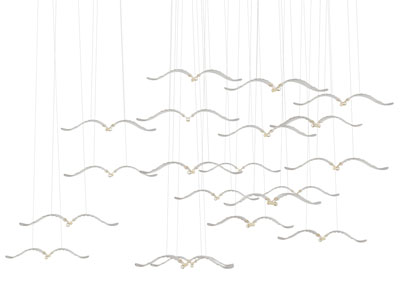 现代海鸟造的吊灯