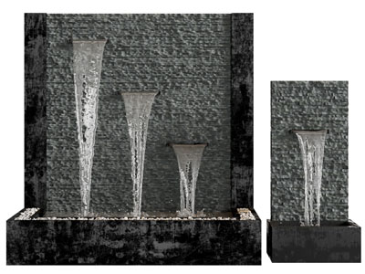 现代瀑布 水池景观园艺小品