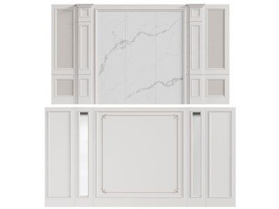 法式电视背景墙