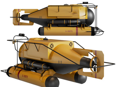 现代潜水推进器、潜水飞机3d模型 现代潜水推进器、潜水飞机