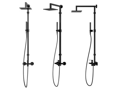 现代黑色淋浴花洒