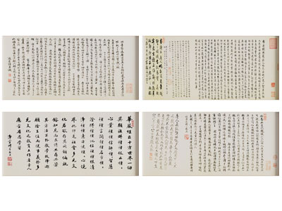新中式书法字画装饰挂画3d模型 新中式书法字画装饰挂画
