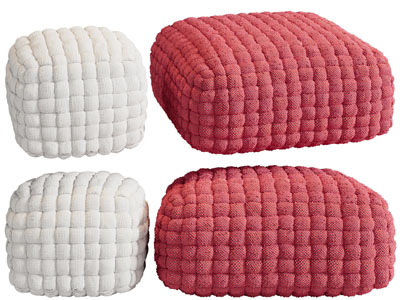 现代方形 长方形沙发凳子 坐墩