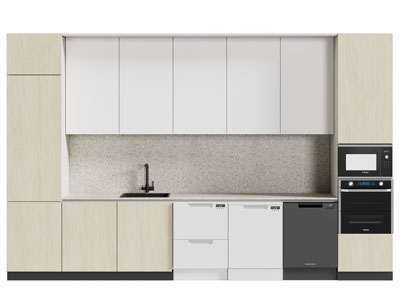 现代整体橱柜、吊柜