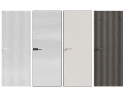 现代单扇无门框的平开门