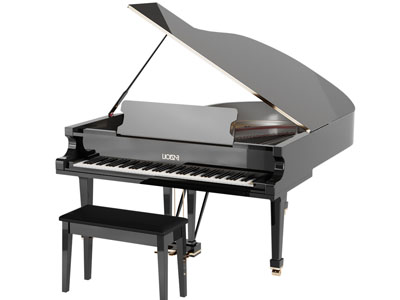 现代三角形钢琴 琴凳3d模型 现代三角形钢琴 琴凳