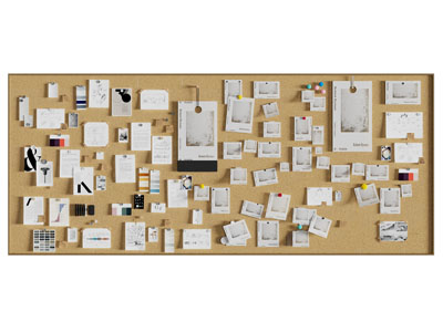 现代便签墙 背景墙