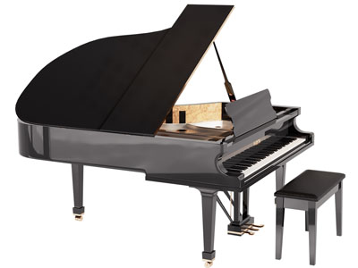 现代三角钢琴 琴凳3d模型 现代三角钢琴 琴凳