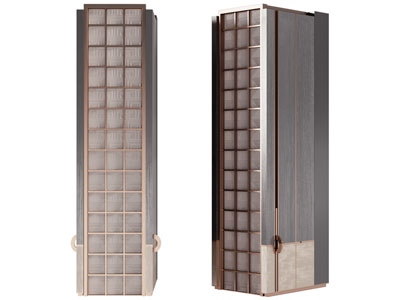 新中式装饰柱子3d模型 新中式装饰柱子