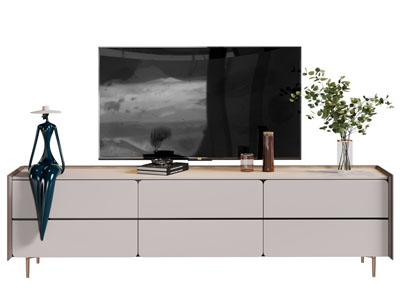 现代电视柜、电视机