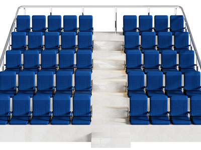 现代看台公共椅子 观景台