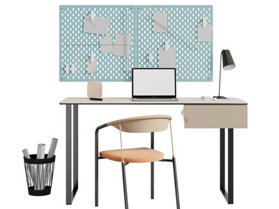 现代书桌椅组合