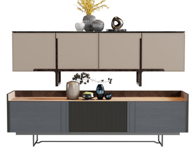 新中式长方形电视柜