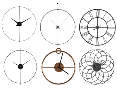 现代钟表 墙饰挂件3d模型 现代钟表 墙饰挂件