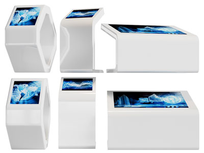 现代智能触屏查询一体机3d模型 现代智能触屏查询一体机