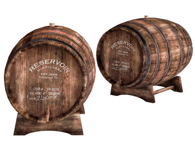 工业风loft实木啤酒桶3d模型 工业风loft实木啤酒桶