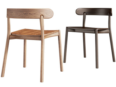 现代实木休闲椅子 餐椅