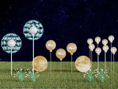 现代草坪灯 装饰灯 地灯 月球灯