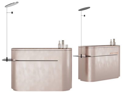 现代轻奢前台接待台