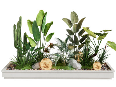 现代户外花坛花草植物景观园艺小品