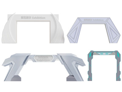 现代科技感活动大门