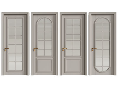 美式单扇玻璃平开门