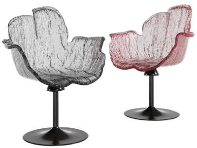 现代花瓣亚克力休闲椅子