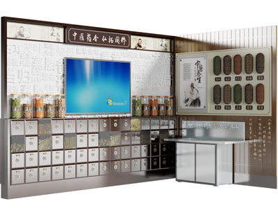 新中式中药柜3d模型 新中式中药柜