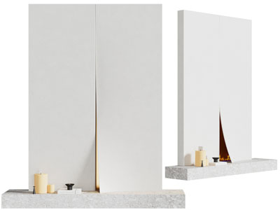 侘寂风壁炉火炉