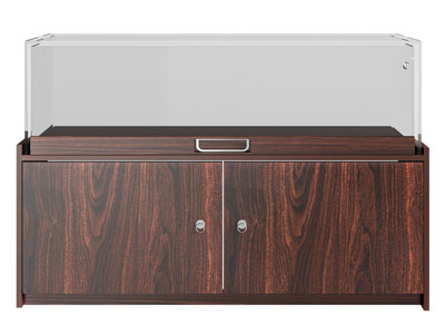 新中式收纳柜鱼缸水族