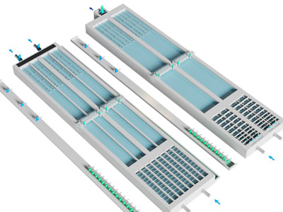 现代沉淀池 工业设备3d模型 现代沉淀池 工业设备