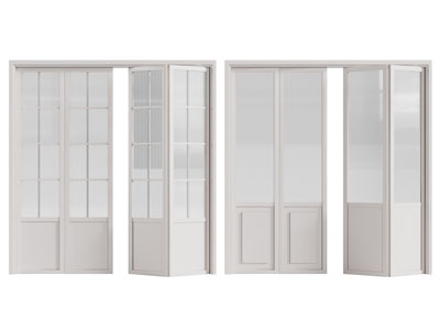 现代玻璃推拉门 折叠门