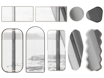 现代装饰镜子 墙饰挂件