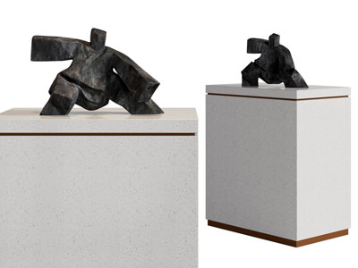 新中式抽象武打人物雕塑雕刻3d模型 新中式抽象武打人物雕塑雕刻